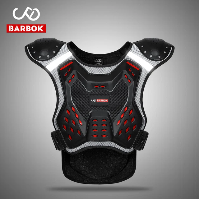 BARBOK Bambini Gilet Schiena Moto Moto Procetion Succo Sportivo Guardie Gilet