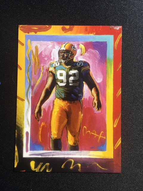 1997 Topps Gallery Football Reggie White Peter Max Insert Card #Pm6 Packers Hof