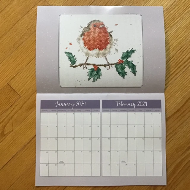 WRENDALE DESIGNS 2024 Calendar Hannah Dale Calendar Cross Stitch 6