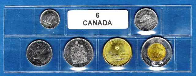 Canada - lot de 6 pièces différentes neuves