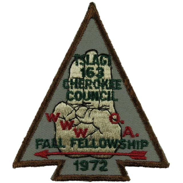 Tslagi Lodge 163 Cherokee Council NC 1972 Fall Fellowship Brown Bdr (E8645)