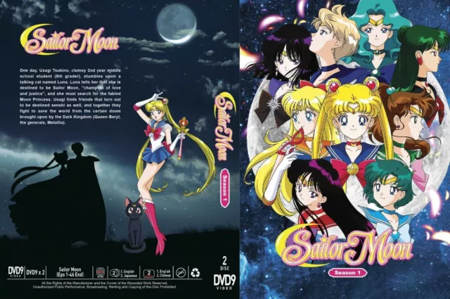 DVD ANIME Sailor Moon Crystal Season 1-2 Vol 1-39 End ENGLISH DUB Region  All