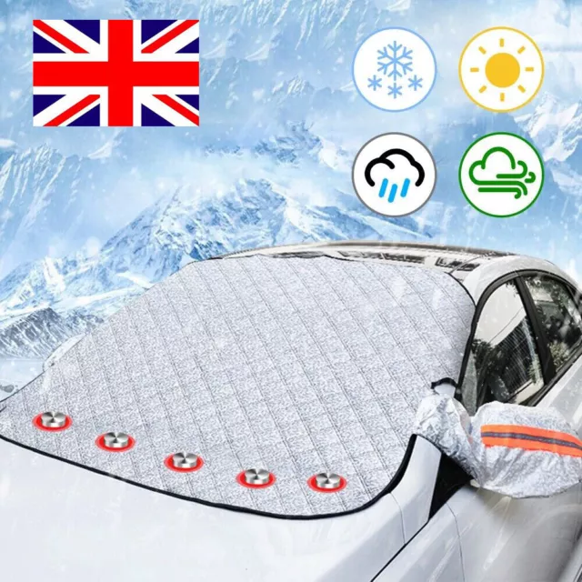 Magnetic Car Windscreen Windshield Frost Ice Snow Cover Window Mirror Protector