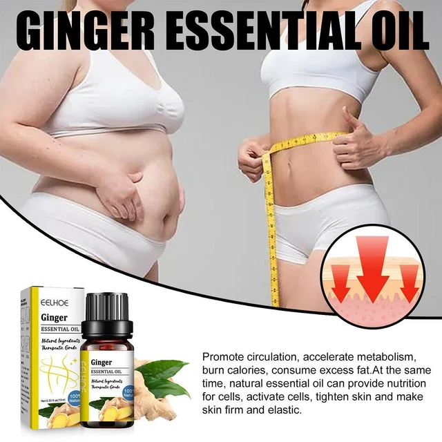 Belly Drainage Ginger Oil Essential Natural Plants Essence Therapy