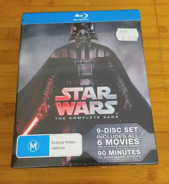 Star Wars: The Complete Saga (Blu-ray, 9-Disc Set) ~ Brand New & Factory  Seal ~