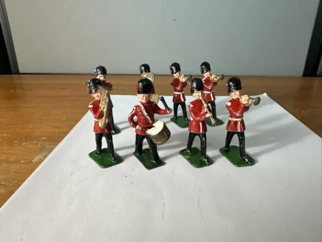 Lot Of 8 Johillco Marching Band Lead Toy Soldiers John Hill & Co