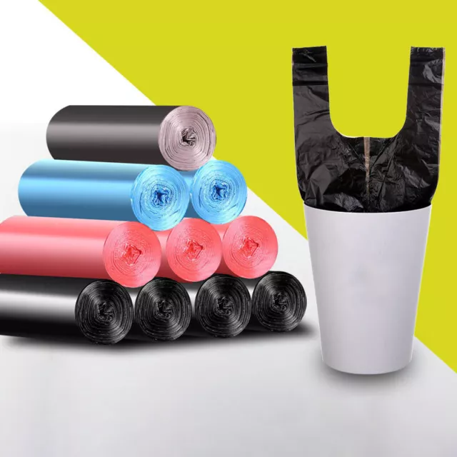 5 Rolls Disposable Garbage Bag Drawstring Garbage Bag Thickened Garbage Bag Sp