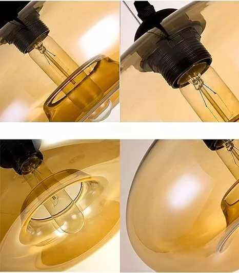 Glass Pendant Light Lampshade Ceiling Hanging Lamp Industrial Vintage Kitchen 2