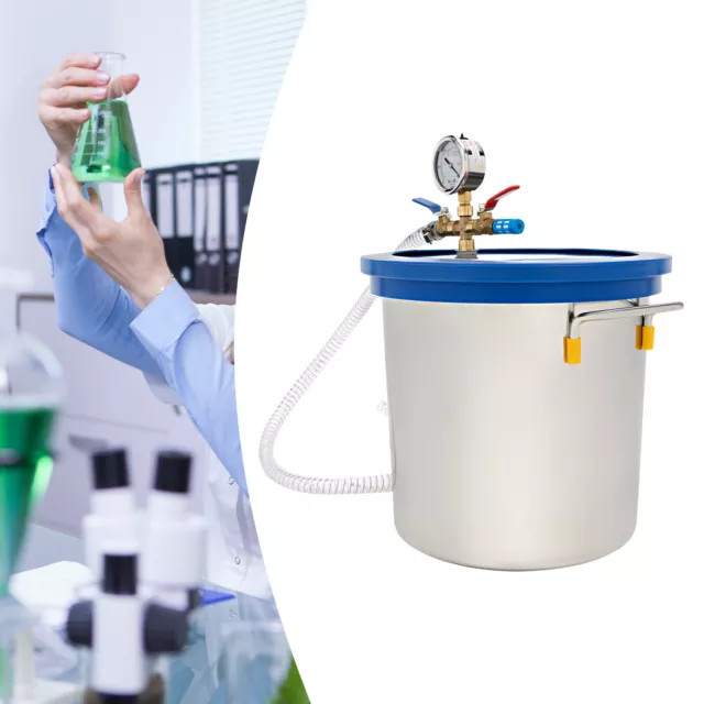 3 Gallon Vacuum Chamber w/ Lid , Degassing Chamber for Stabilizing Wood Epoxies