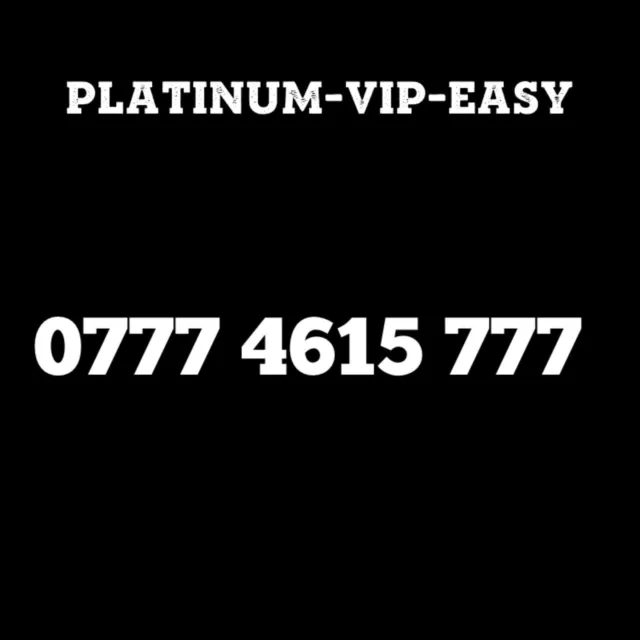 ⭐ Gold Easy Vip Memorable Mobile Phone Number Diamond Platinum Sim Card 777 777