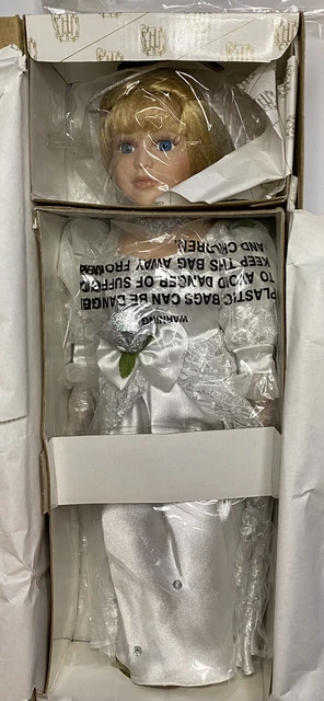 Heritage Signature Collection Angel Porcelain Doll w/wings "Faith"16"  W/ Box 2