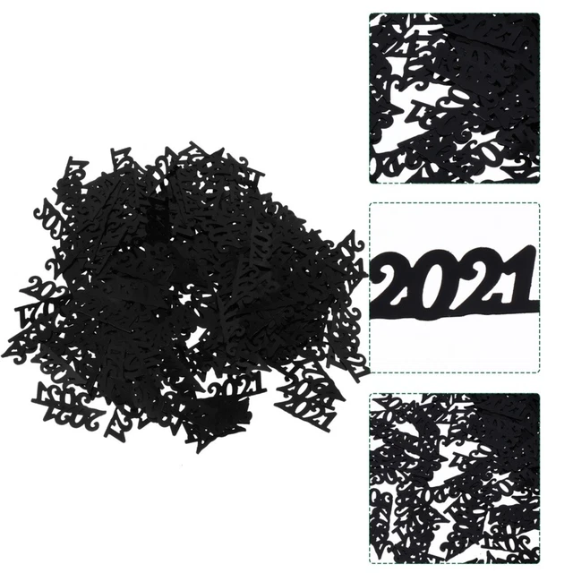 3 borse 2021 coriandoli chiusura decorazione tavolo tavolo tavolo da pranzo decorazione natalizia