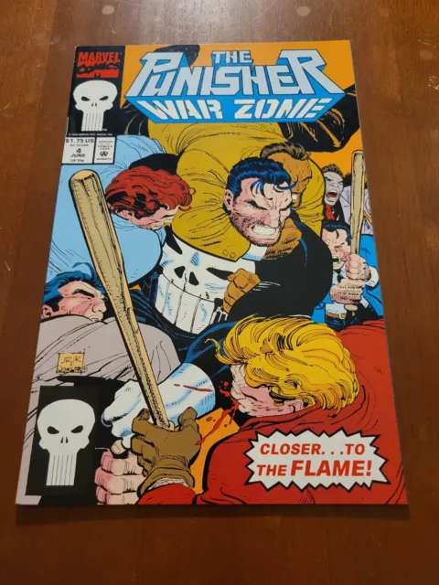 Punisher War zone #4 Comic Book 1992 Vf/NM Marvel Comics Direct