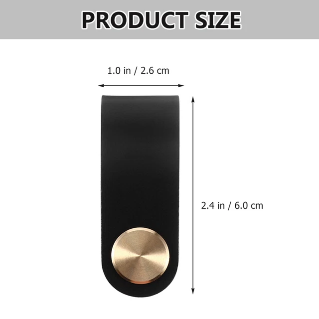 6 Pcs Cupboard Knobs Leather Handle Kitchen Cabinet Pulls Nordic 9