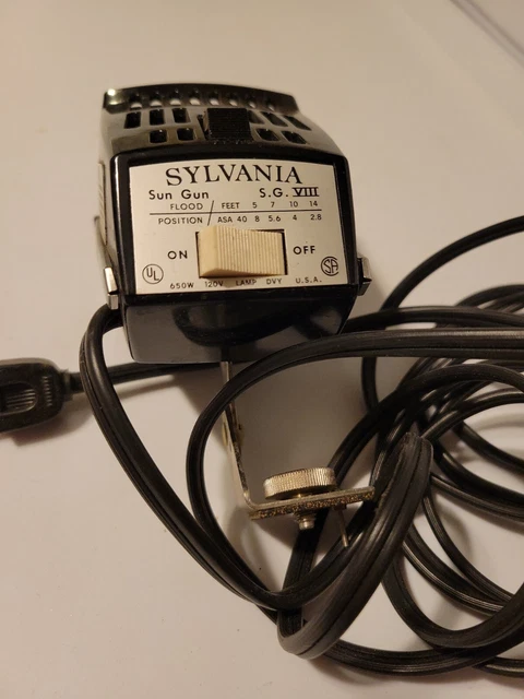 Vintage Sylvania Sun Gun S.G.VIII 650w 120v Tested  Works
