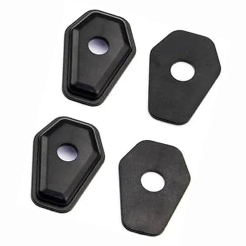 Supports Clignotants Moto 4PCS - Adaptateur Entretoises Noir