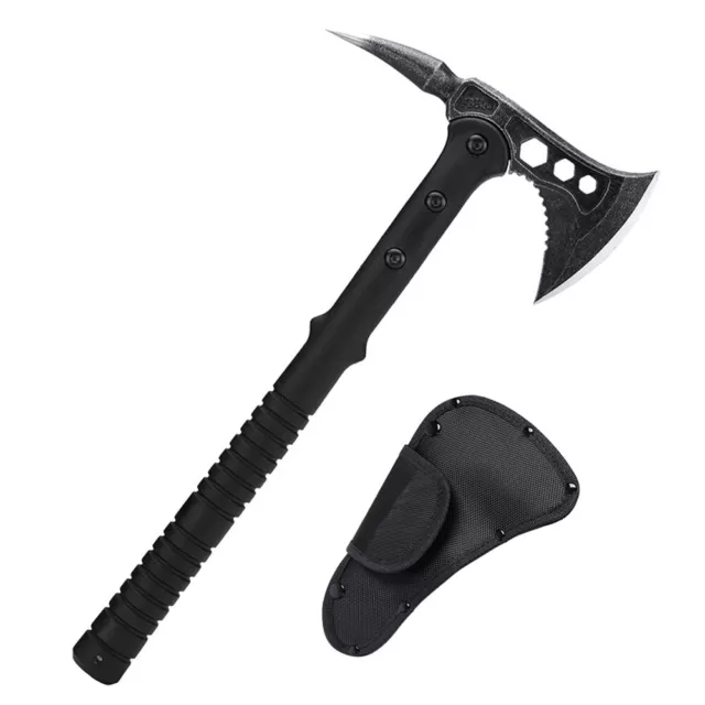 Outdoor Tactical Survival Axe Camping Hatchet w/ Nylon Sheath Throwing Tomahawk