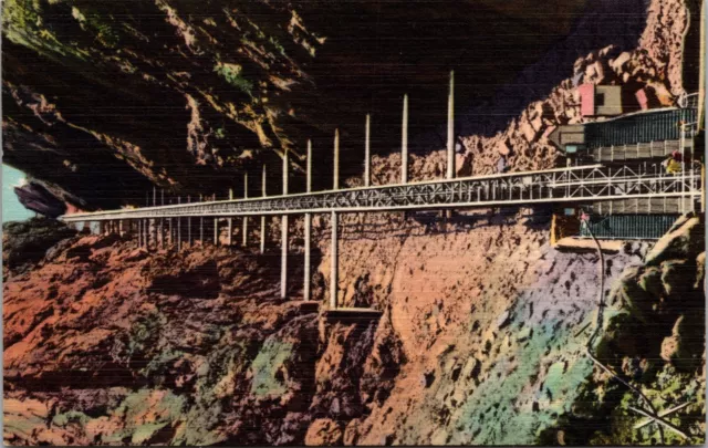 Royal Gorge CO-Colorado, Scenic Incline From Bottom Linen Postcard