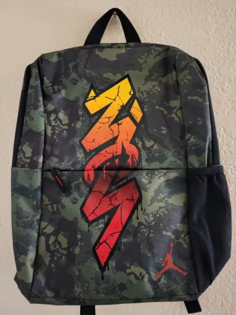 Men’s NIKE Backpack Camo Air Jordan  Zion School Bag Size LARGE-BRAND NEW w/Tags
