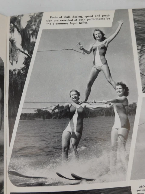 Cypress Gardens Program 1949 Water Thrill Show Chicago Railroad Fair Pinups