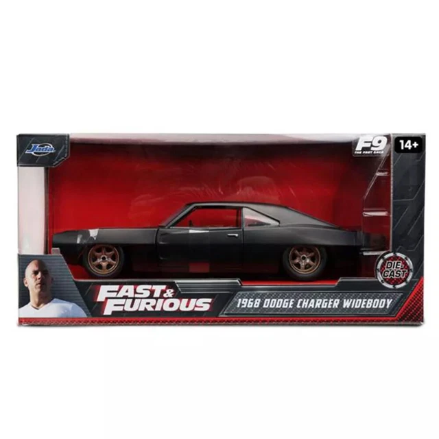 FAST AND FURIOUS Dom's Dodge Charger Widebody 1968 1/24 Jada Neuf Boite