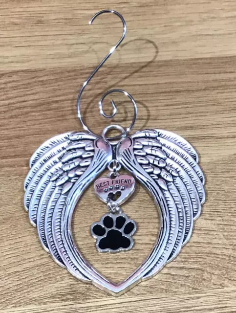 Pet Memorial Loss Pfote Engelsflügel in liebevoller Erinnerung an einen ""besten Freund"" Geschenk