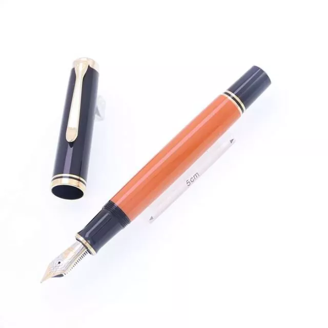 Pelikan Fountain Pen Souveran M800 Burnt Orange Nib F 18K