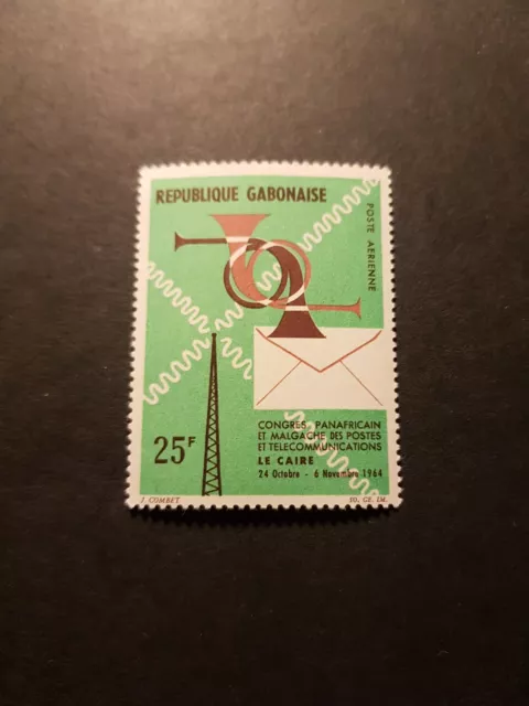 Briefmarke Republik Gabun Post Luft Pa N°28 Neu Luxus MNH 1964