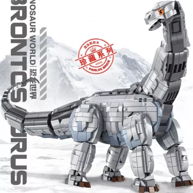 Building Blocks Sets MOC Dinosaur World Brontosaurus DIY Bricks Toys Kids Model