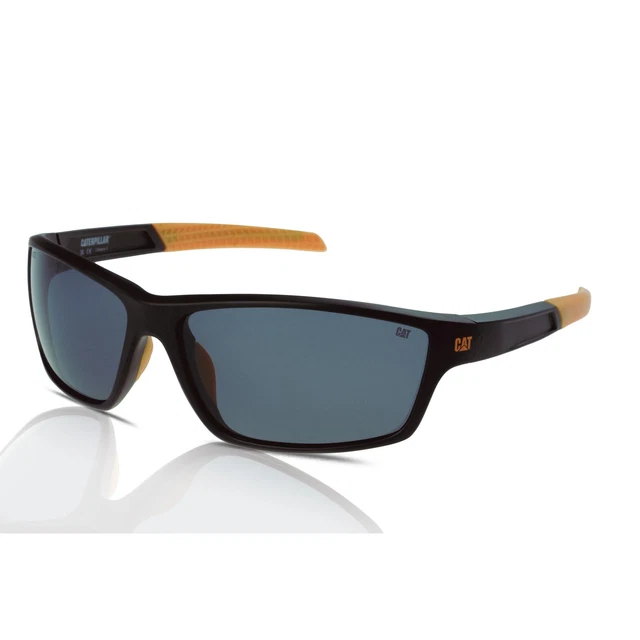 Caterpillar Sunglasses Men's CTS-8020 104P Matte Navy/Solid Smoke Polarised