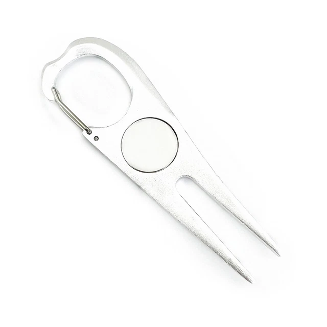Pitchfork Putting Green Fork Training Golf Divot Pitch Repair Tool (Silver) FS2#