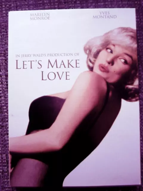 Marilyn Monroe = Let's Make Love = Frankie Vaughan= Like New   Comedy  Uk Dvd