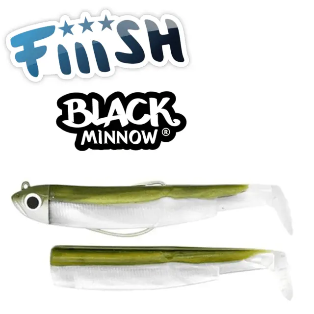 Fiiish Black Minnow No.2 Lures Combo Pack Bass Wrasse Pollock Cod Sea Trout