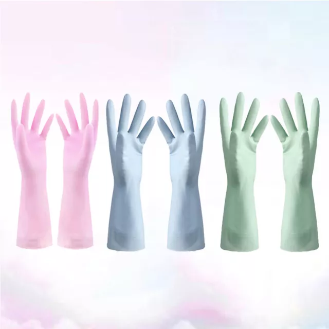 Plastic Gloves Kitchen Gloves Latex Free Dishwashing Gloves Rubber Gloves