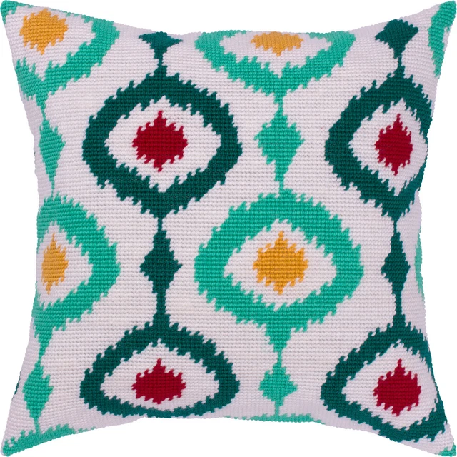 Hazlo tú mismo kit de almohada con aguja ""Delhi"" 16""x16"" / 40x40 cm
