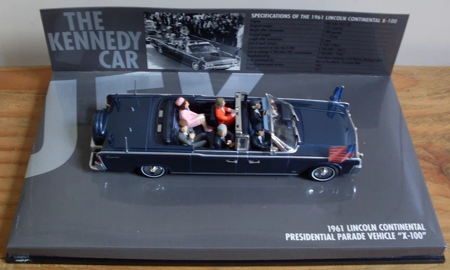 RARE!! LINCOLN CONTINENTAL X-100 ('THE KENNEDY CAR') by MINICHAMPS