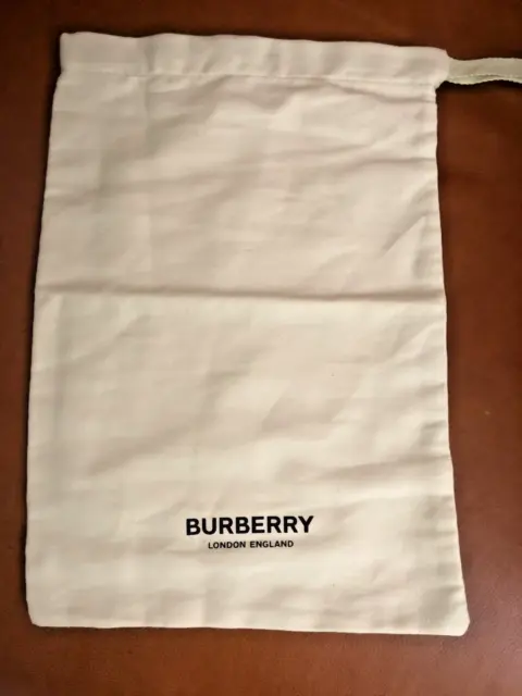 Burberry New Green Drawstring Dust Bag For Travel Shoes Bags 14.5" x 10"