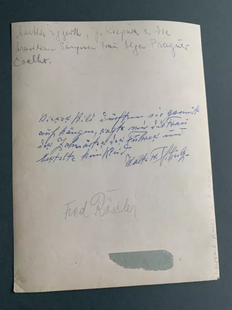 WALTER F. SCHULZ (†) 'Modeschöpfer' signed Presse-Foto 17x23 Autogramm selten!