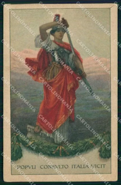 WW1 WWI Patriottismo VI Prestito Nazionale cartolina KF5484