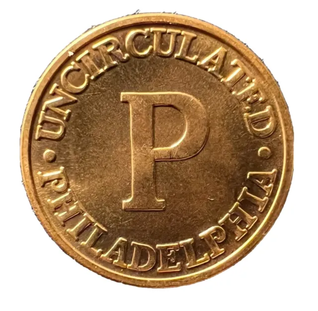 Vintage “P” Copper US Treasury token medal Philadelphia Mint Free S&H W/Tracking