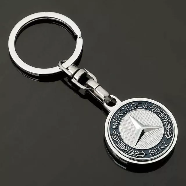 Mercedes-Benz AMG 3D Chrome Keyring Luxury Keychain High Quality Key Ring Gift