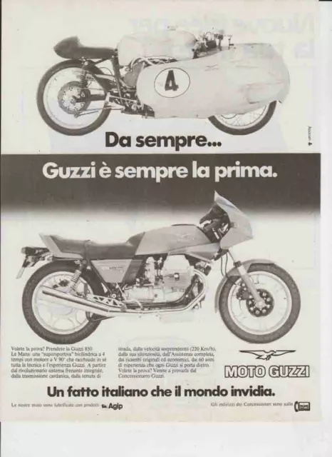 advertising Pubblicità MOTO GUZZI 850 LE MANS 1982-MAXIMOTO MOTOITALIANE EPOCA