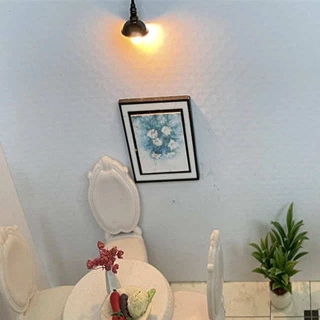 Miniature Hanging Lamp Scene Props Decorative Metal Simulation Wall Goose Neck