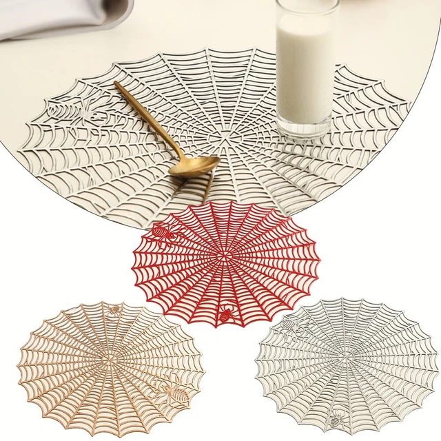 Elegante tovaglietta design ragnatela scavata per set tavolo estetico