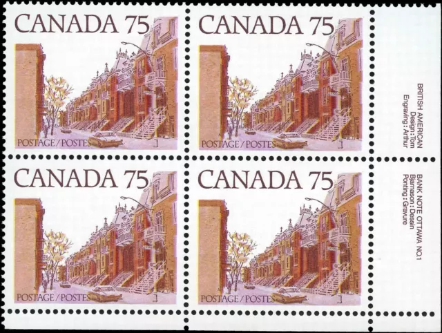 Canada Mint NH VF 75c Scott #724 1978 Block of 4 Stamps