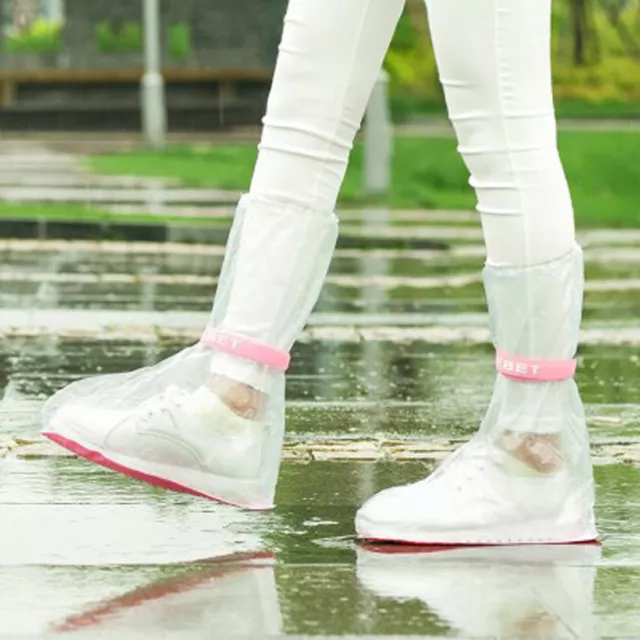 1 Paar Unisex wiederverwendbare Regen Stiefel Schuhe Guard Überschuhe Größe M 2
