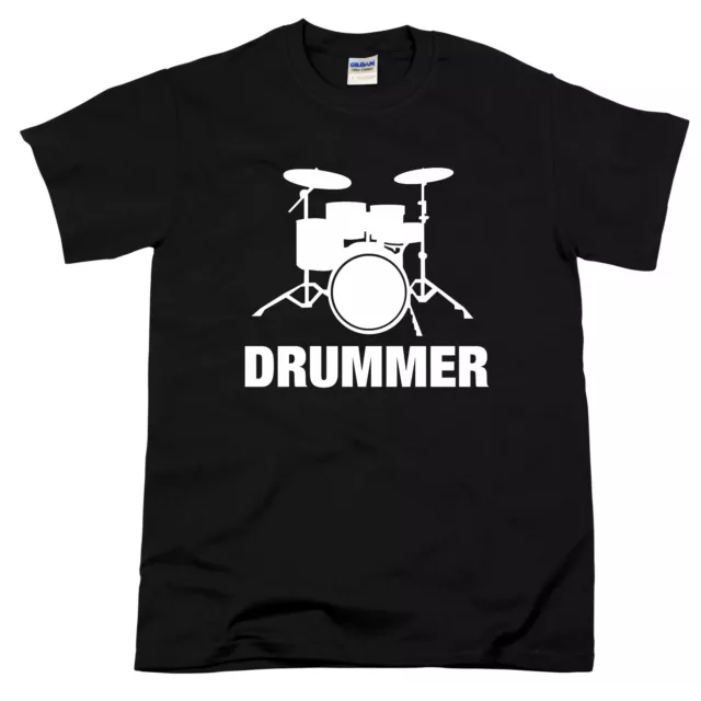 Drummer Drummer's Drum Set rocker rock metal punk music fan drummer gift tshirt