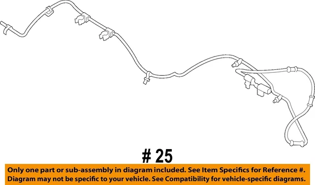 Shome-auto ABS Rear-Sensor Wire – Direct Replacement – 8951660300