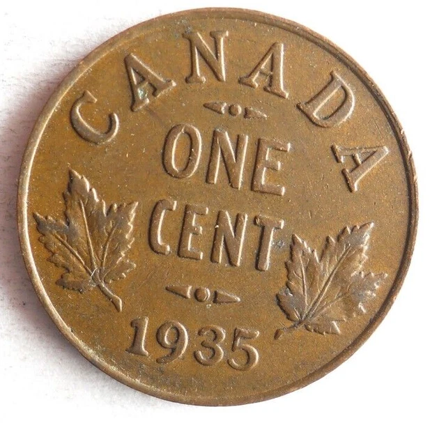 1935 CANADA CENT - Excellent Collectible Coin - FREE SHIP - Bin #169