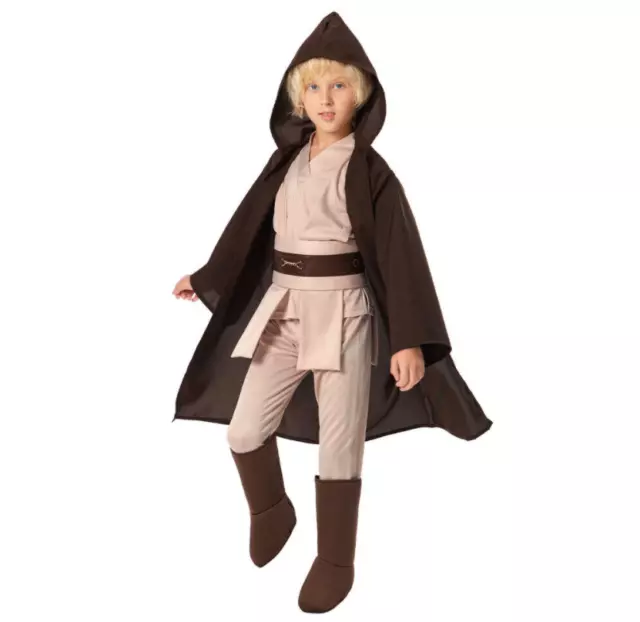 Star Wars Obi Wan Kenobi Jedi Ritter Jungen Cosplay Kostüm Outfit Anzug Kinder